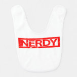 Nerdy Stamp Baby Bib