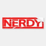 Nerdy Stamp Bumper Sticker