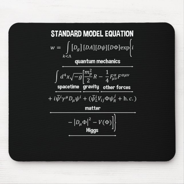 Nerdy Standard Model Equation – Gift For Physics1  Mouse Pad (Front)