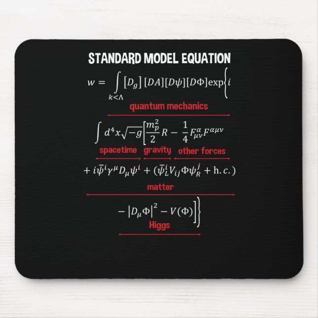 Nerdy Standard Model Equation – Gift For Physics2  Mouse Pad (Front)