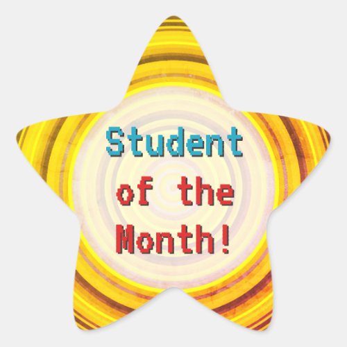 Nerdy Student of the Month Sticker