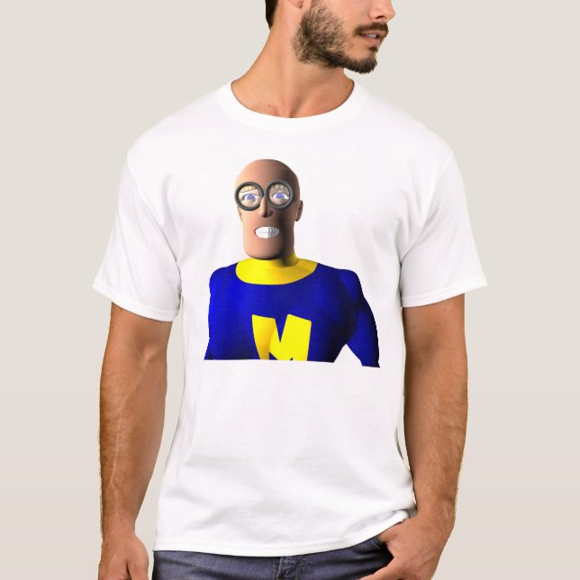 Nerdy Super Hero T-Shirt (Front)