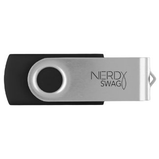 Nerdy Swag Black Logo Flash Drive