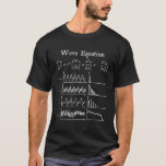 Nerdy Wave Equation Music Physics Science Math Tea T-Shirt<br><div class="desc">Nerdy Wave Equation Music Physics Science Math Teacher Geek T Shirt</div>