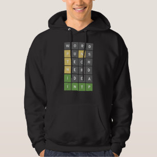 Nerdy Word Puzzle Game For Intp Word Nerds Hoodie