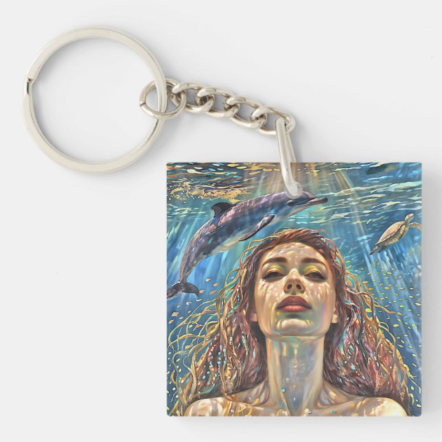 “Nerena”  Beneath Still Waters Keychain (Front)