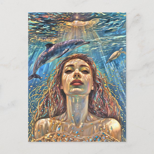 “Nerena”  Beneath Still Waters Postcard (Front)