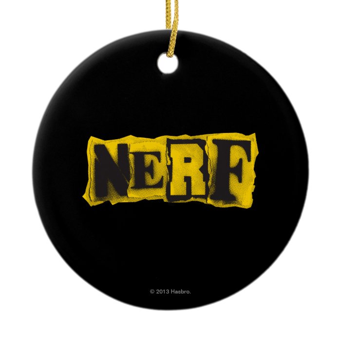 Nerf Rebel   Yellow Christmas Ornament