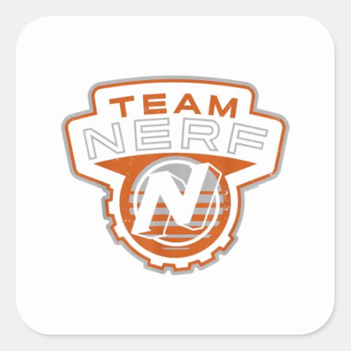 Nerf Team Nerf Logo Square Sticker
