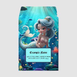 Nerina – The Gentle Mermaid of Coral Dreams. Envelope Mailers