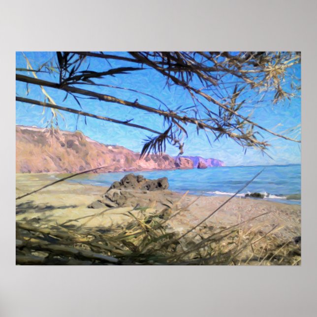 Nerja Beach. Poster (Front)