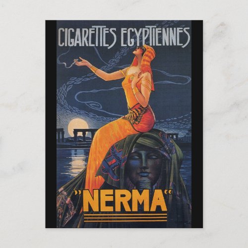 NERMA Cigarettes Egyptiennes Postcard