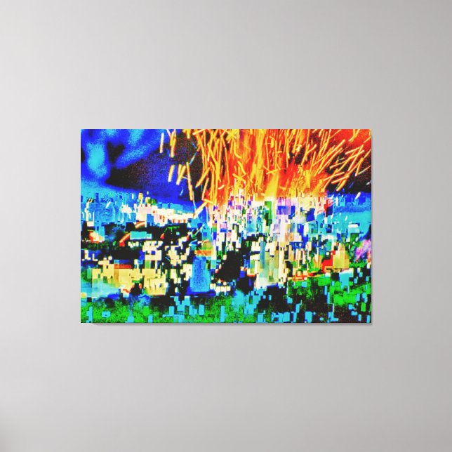 Nero Fiddled...by Maxwell Kerr Canvas Print (Front)