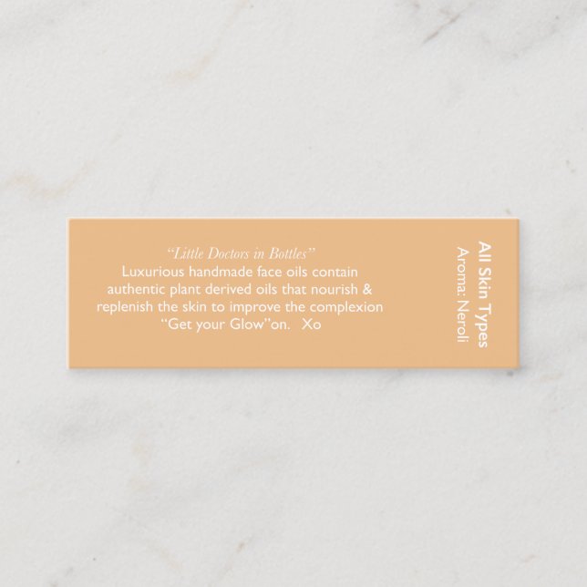 Neroli ingredient card (Front)