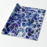 Nerve Patterns on Blue Wrapping Paper