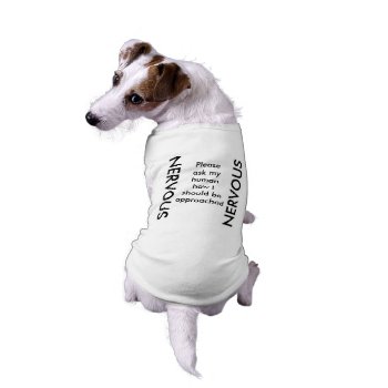 Nervous Dog Tank T-shirt by HippieGeekFarmArt at Zazzle