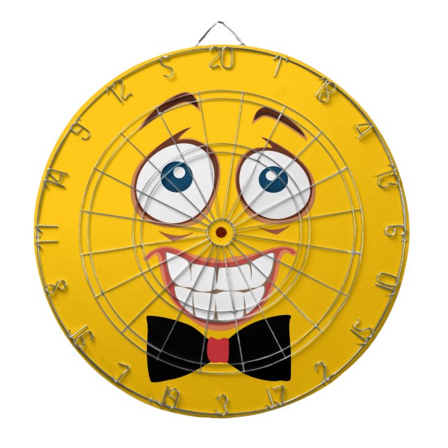 Nervous Emoji Dart Board (Front)
