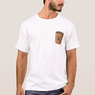 Nervous Paper Cup – Cute Worried Cartoon with Tear T-Shirt