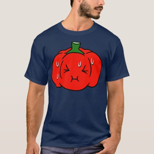 Nervous Red Bell Pepper T_Shirt