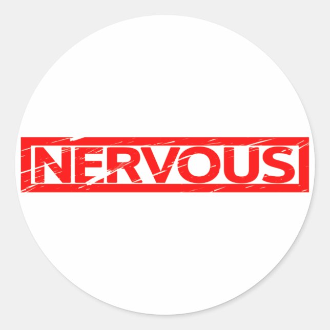 Nervous Stamp Classic Round Sticker (Front)