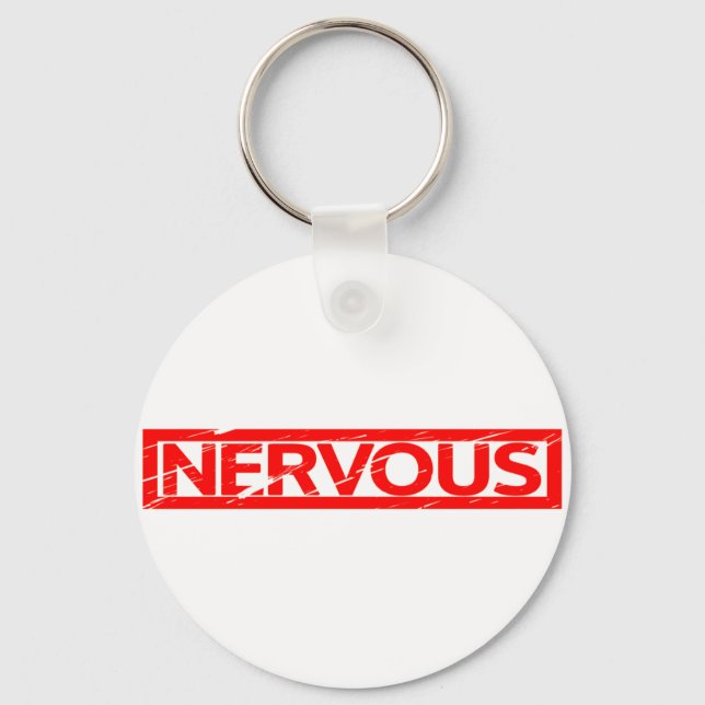 Nervous Stamp Keychain (Front)