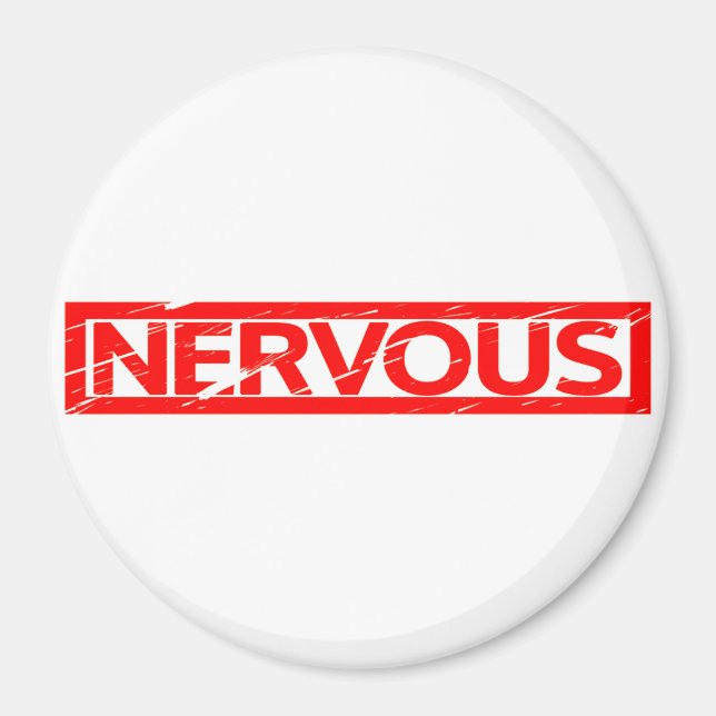 Nervous Stamp Magnet (Front)