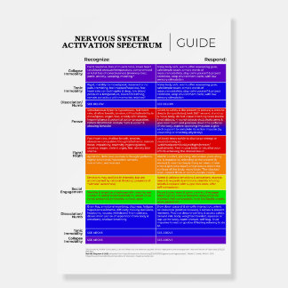 Nervous System Activation Spectrum Guide Foam Board