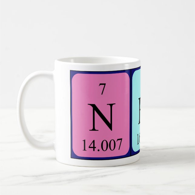 Nery periodic table name mug (Left)