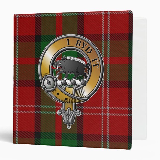 Nesbitt Tartan & Badge 3 Ring Binder (Front/Inside)