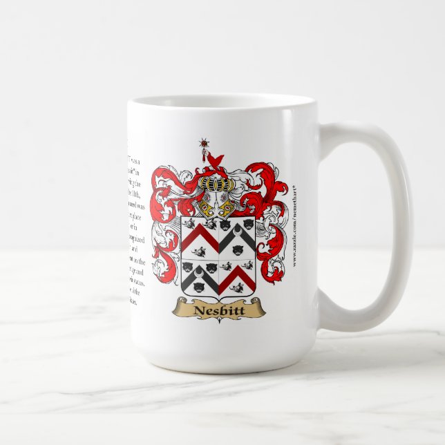 Nesbitt, the Origin, the Meaning and the Crest Coffee Mug (Right)