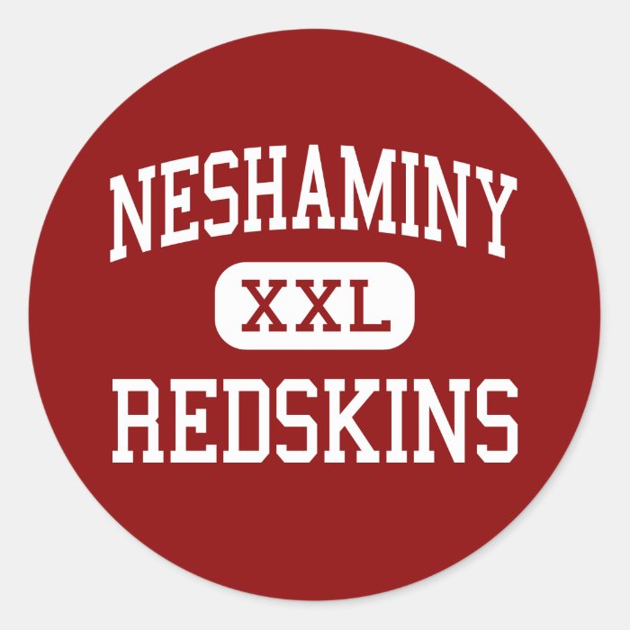 Neshaminy   Redskins   High   Langhorne Round Stickers