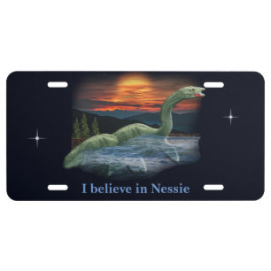 Nessie lake Monster License Plate