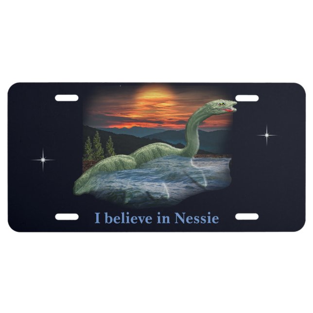 Nessie lake Monster License Plate (Front)