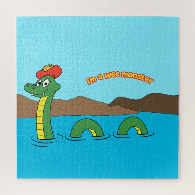 Nessie (Loch Ness Monster) Jigsaw Puzzle (Vertical)