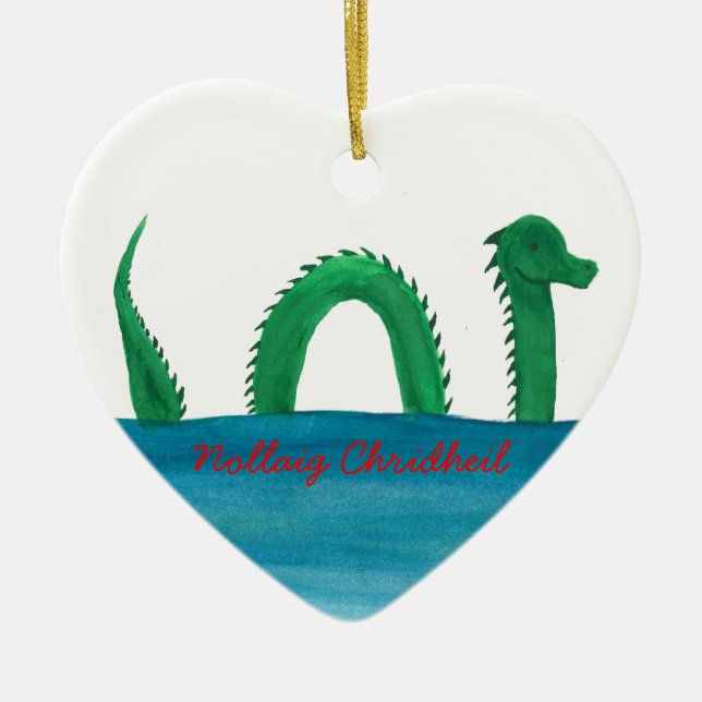 Nessie Ornament by Lynn Mclean, Nollaig Chridheil (Front)