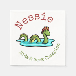 Nessie, the Loch Ness Monster Napkins