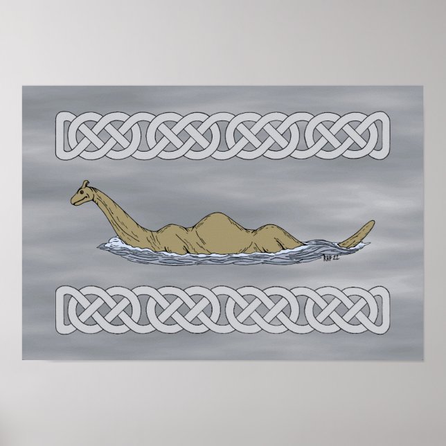 Nessie the Loch Ness Monster Poster (Front)