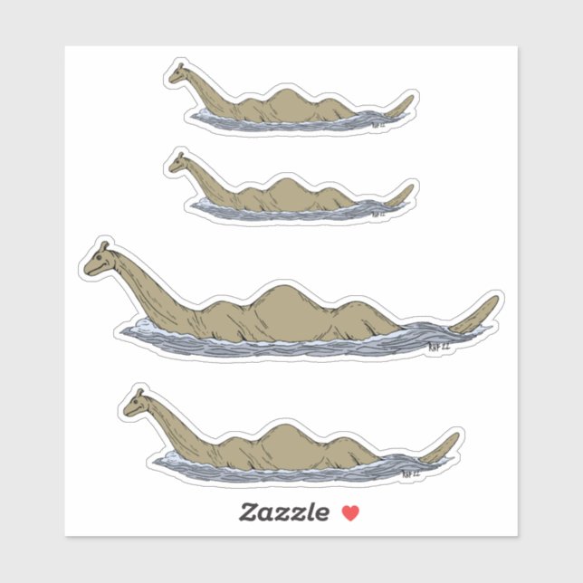 Nessie the Loch Ness Monster Sticker (Sheet)