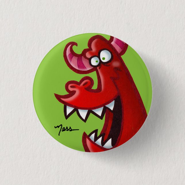 NESSMONSTER 01 PINBACK BUTTON (Front)