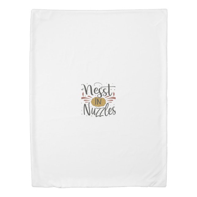 Nest in Nuzzles." Duvet Cover (Front)