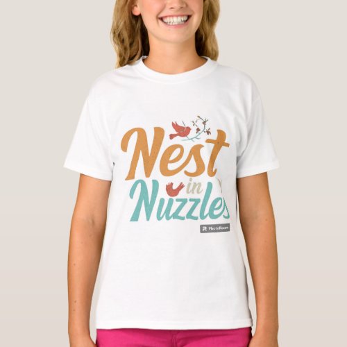Nest in Nuzzles Kids T_Shirt Design