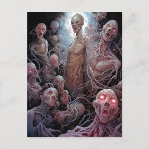 Nest Of Undead Zombies Horror Art Postcard