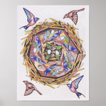 Nest Sweet Nest Poster by judynd at Zazzle
