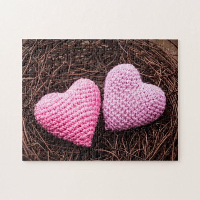 Nest With Hearts Jigsaw Puzzle (Horizontal)