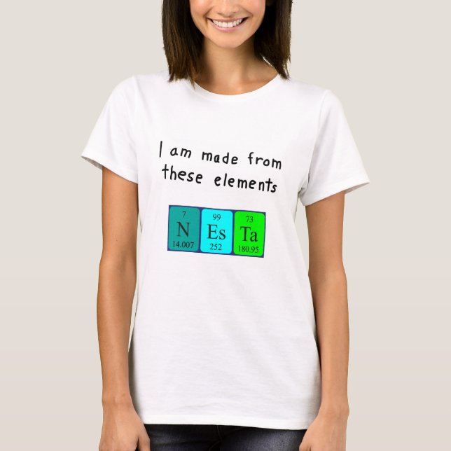 Nesta periodic table name shirt 7 (Front)