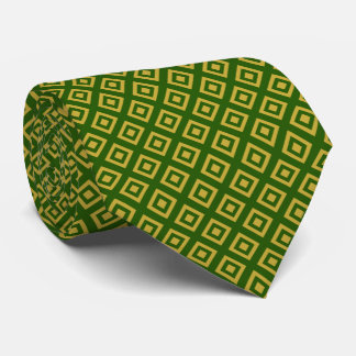 Nested Boxes - Forest Gold Neck Tie