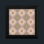 Nested Diamonds Gift Box<br><div class="desc">Nested Diamonds is an abstract, seamless pattern in pastel pink and beige colors. It is suitable for printing on fabrics and on a variety of household items such as throw pillows, duvet covers, scarves, shower curtains, wrapping paper for Christmas gifts etc. Christmas, pastel, pink, beige, cream, yellow, abstract, pattern, mandala,...</div>