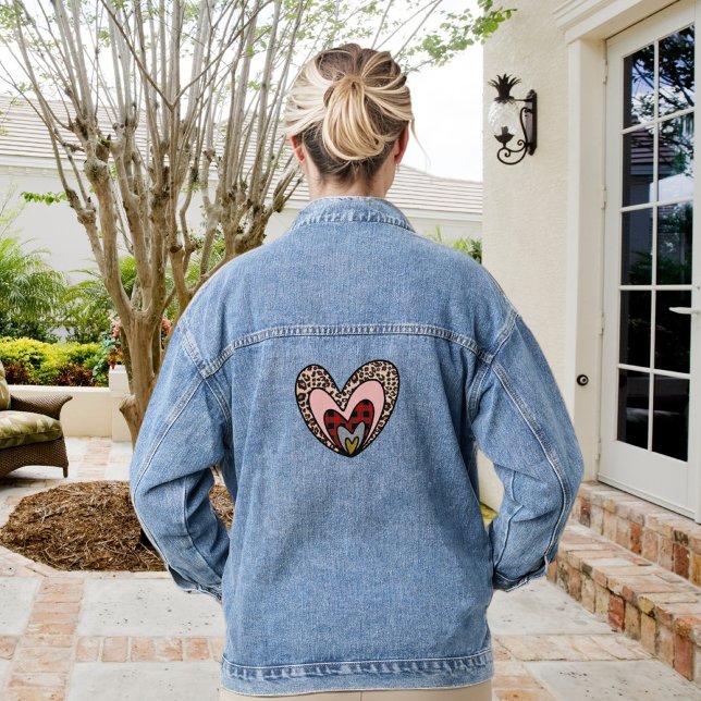 Nested Hearts Denim Jacket – Romantic Style (Creator Uploaded)