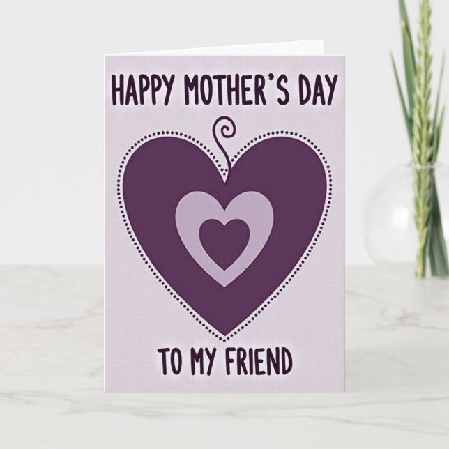 Nested Hearts Friend Card (Front)