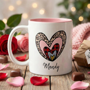 Nested Hearts Mug – Custom Name Gift